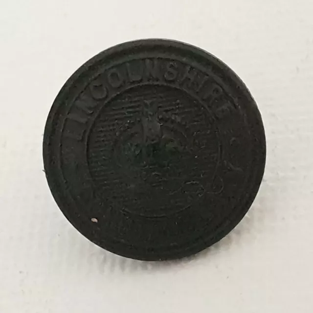 Kings crown 1902-52 Lincolnshire constabulary 17mm black button obsolete