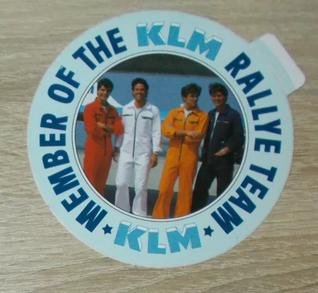 Alter Aufkleber | Sticker Member of the KLM Rallye Team