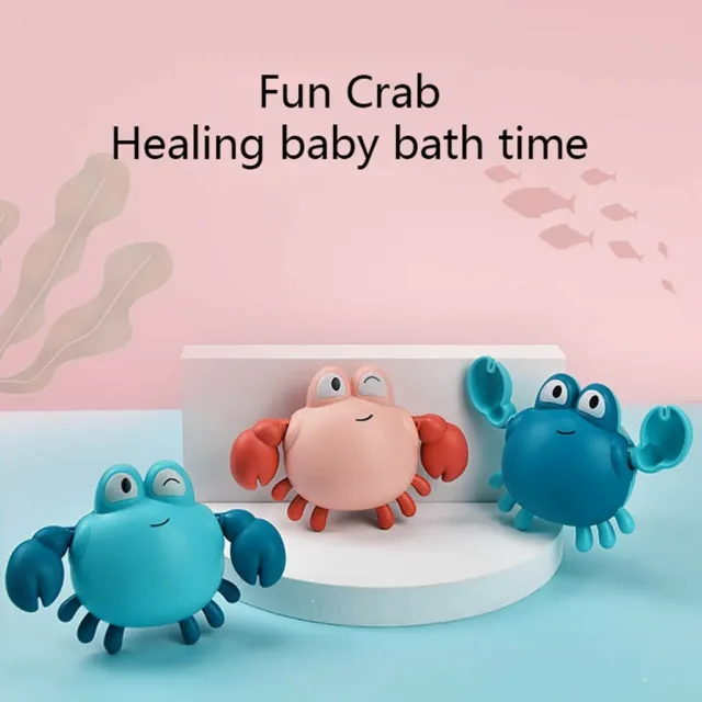 New Baby Bath Swimming Bath Pool Toy Cute Wind Up Crab Animal Bath Toy