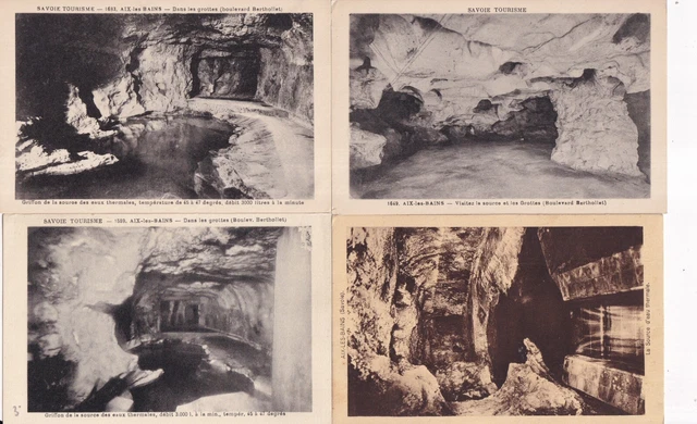 Lot De 4 Cartes Postales Anciennes - AIX-LES-BAINS Savoie - Mont-Revard Et Le Téléphérique
