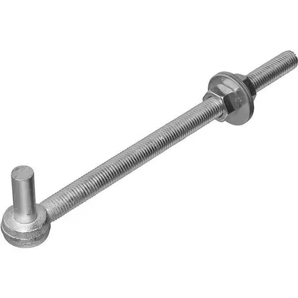 10 Pk Steel Zinc 3/4" Dia X 12" Long Gate Support HInge Bolt Hook N130-674
