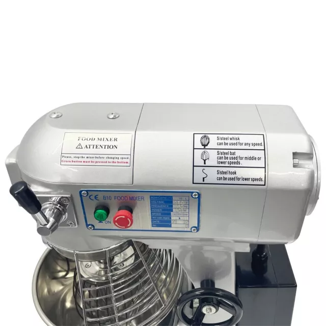 Teig Lebensmittelmixer 3 Gang 450w 10L Bäckerei Mixer Rührer Mischmaschine 16