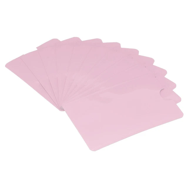 RFID Blocking Credit Card Sleeves Protector NFC Holder Pink 30Pcs
