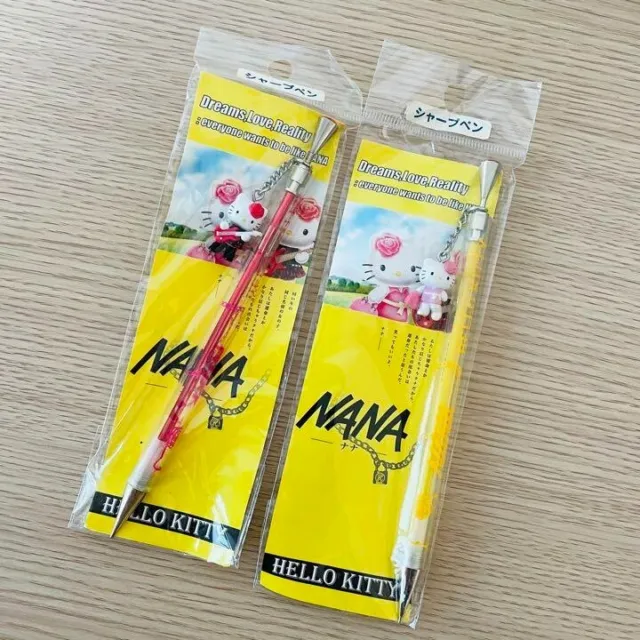 Sanrio Hello Kitty × Nana Ai Yazawa Ballpoint pen w/ Charm set of 2 Rare 2005