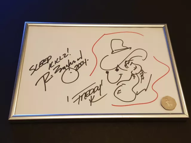 Robert Englund (Freddy Krueger) - Signed Sketch 2004 - Nightmare on Elm Street