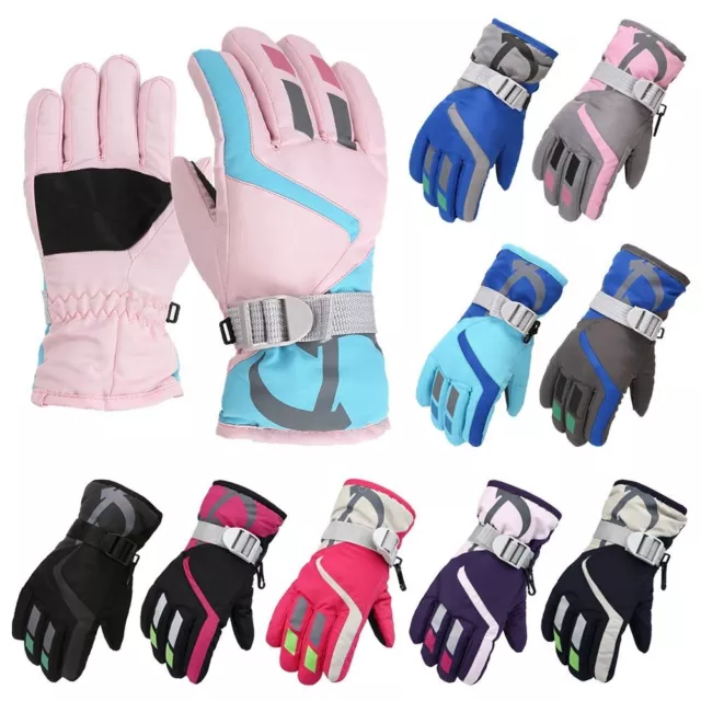 Windproof Mitten Waterproof Kid Gloves New Fashion Winter Warm  Children Kids