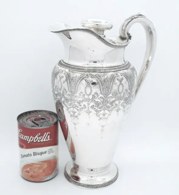 Antique 1920'S Wilcox Silver Plate Co Art Nouveau Paisley Cocktail Shaker