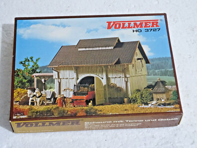 MAQUETTE VOLLMER REMISE LOCOMOTIVE HO 5763 A MONTER NEUVE EN BOITE 