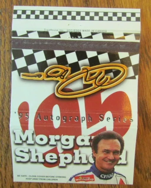 Nascar Racing Car Driver Morgan Shepherd Matchbook Cover Empty 1995 Matchcover D