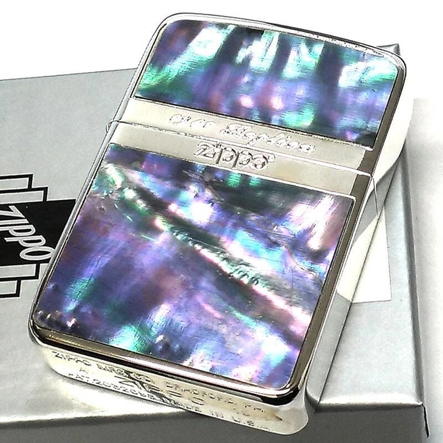 Zippo Oil Lighter Mirror Line Shell Silver 1941 Replica Limited Serial Number 2