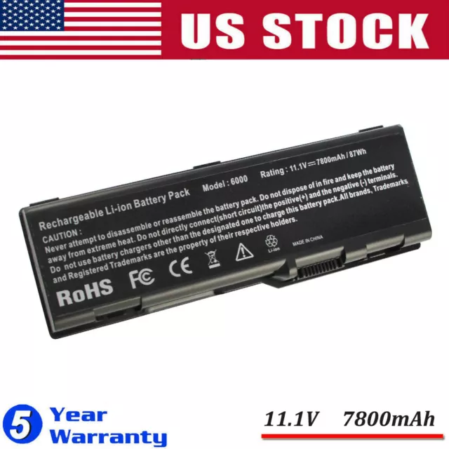 9 Cell Battery for Dell Inspiron 6000 9200 9300 9400 E1705 XPS Gen 2 D5318 YF976