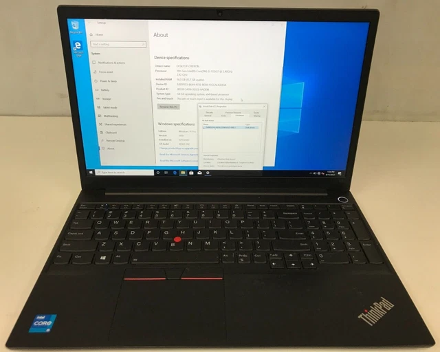 Lenovo ThinkPad E15 Gen 2 / Intel Core i5-1135G7 2.40GHz / 16GB RAM / 256GB SSD