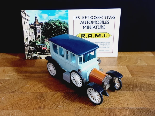 Rami JMK Léon Bollée 1911, Miniature 1/43, Dorée, Boîte MOBIL, France