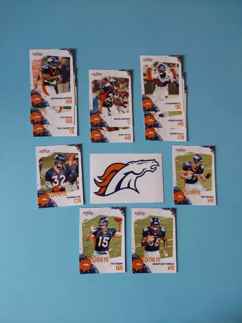 Denver Broncos 2010 Score Team Set Tim Tebow Rookie & 12 Cards In the set