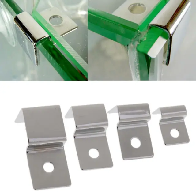 4pcs Durable Clear Clips Lid Clamp  Support Holders for Aquarium Fish Tank
