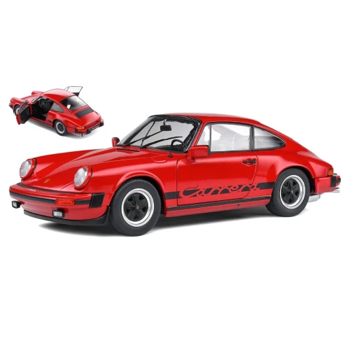 PORSCHE 911 3.0 CARRERA 1977 RED 1:18 Solido Auto Stradali Die Cast Modellino