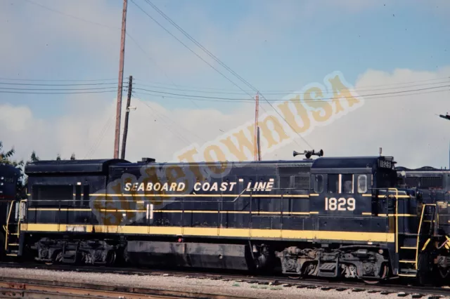 Vtg 1979 Train Slide 1829 SCL Seaboard Coast Line Railroad X3M098