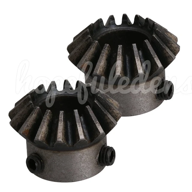 2Pcs 16T 1.5 Modulus Bevel Gear 12Mm For Mechanical Transmission Parts