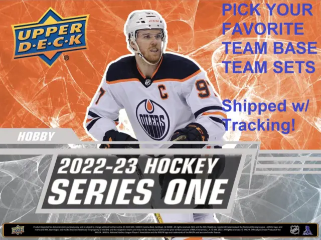 2022-23 Upper Deck Series 1 Team Set U Pick Your NHL Team Shipped with Tracking