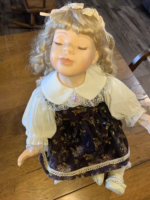Vintage Lovely Heritage Signature Collection Kissing Doll, Foot Curled