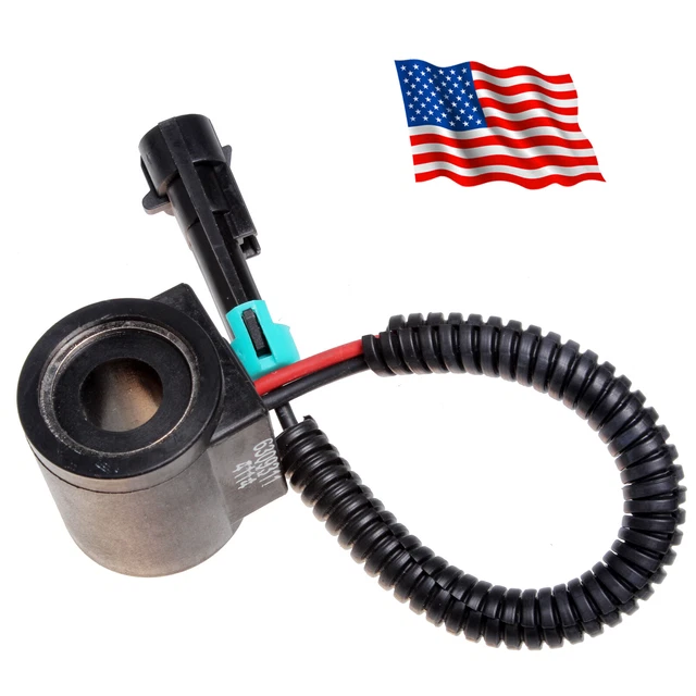 12V SOLENOID VALVE Coil w/ Connector For Bobcat Skid Steer 751 753 763 ...