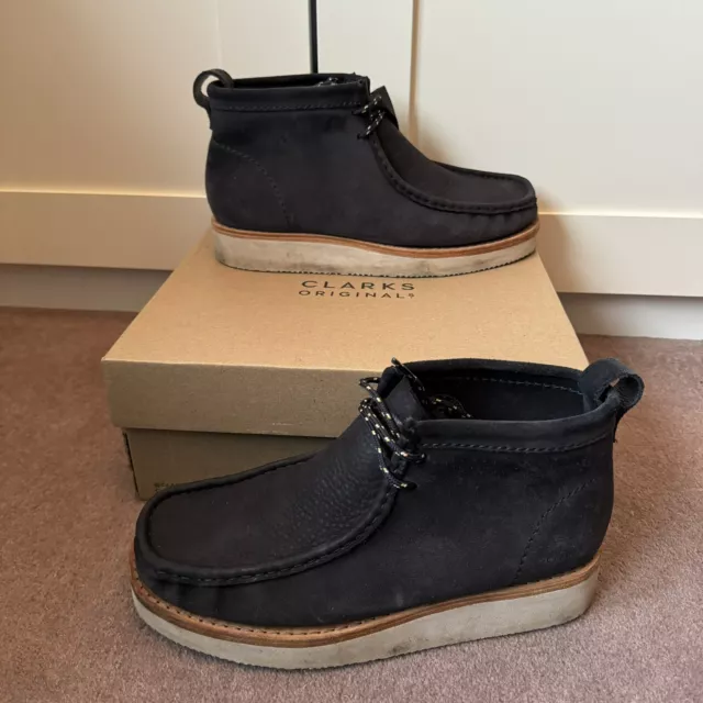 CLARKS ORIGINALS MEN Wallabee Wallace Hike Bordeaux Kudu Lea
