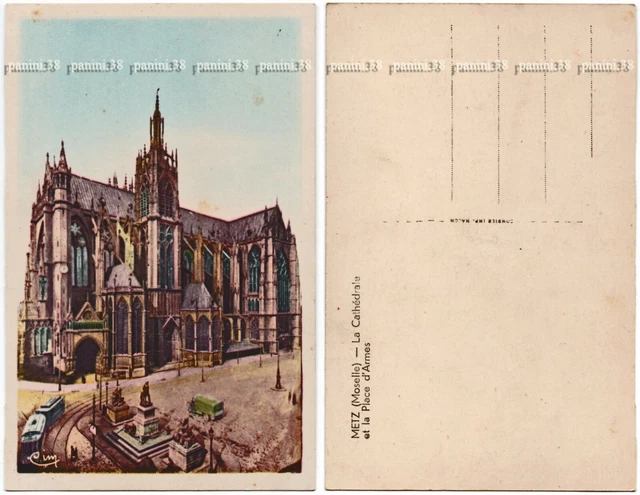 RARE!! Postcard CPA "LA CATHEDRALE" postcard, postcard METZ