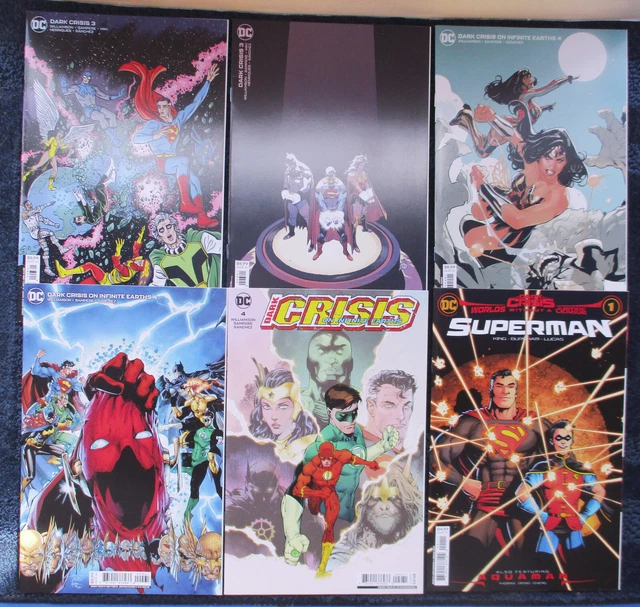 6 Comics: DARK CRISIS #3 Dark Crisis on Infinite Earths #4 VARIANTS DC 2022
