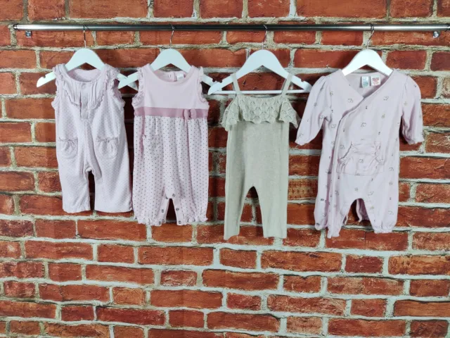 Baby Girls Bundle Age 0-3 Months Next Zara Gap Babygro Sleepsuit Romper Set 62Cm