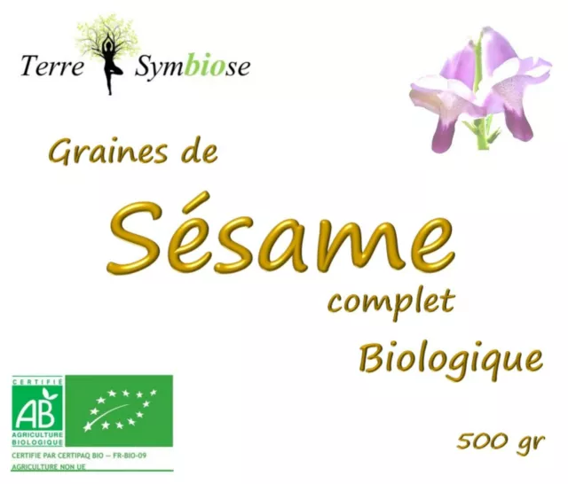 Graines de SÉSAME Complet bio - 500g -  Biologique 2