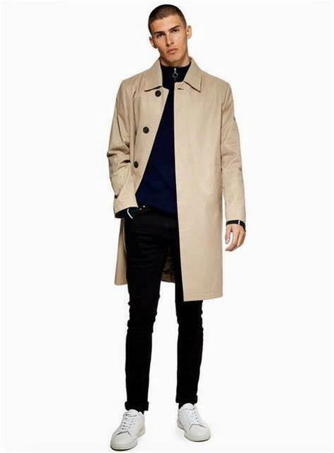 Topman trench deals coats