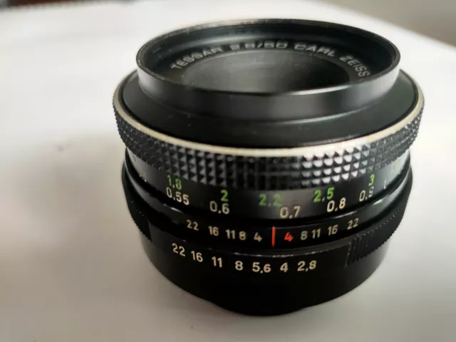 Carl Zeiss Jena DDR Tessar 50mm F2.8 Lens M42 Mount