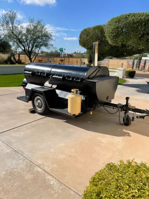 smoker bbq grill trailer / rotisserie