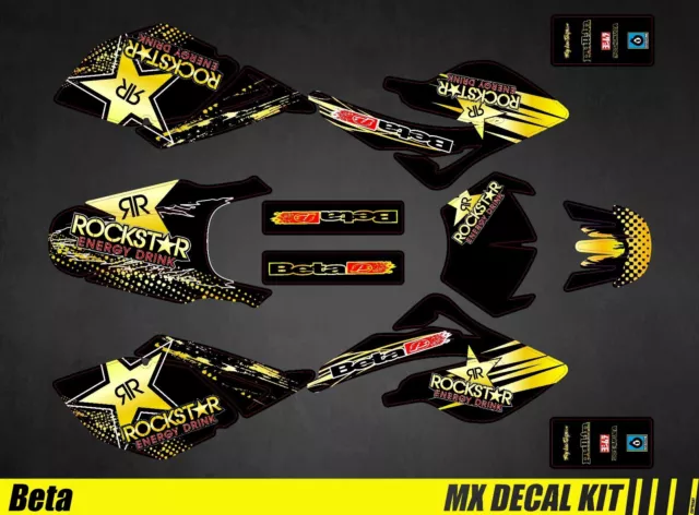 Kit Déco Moto pour / Mx Decal Kit for Beta RR 50 - Rockstar