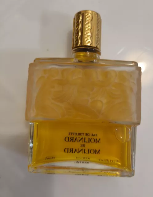 Superbe Flacon Eau De Toilette Molinard De Molinard Creation Lalique 75 Ml 2