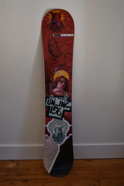 RARE LIMITED EDITION BURTON Un Inc 156 Snowboard with Cartel (Med