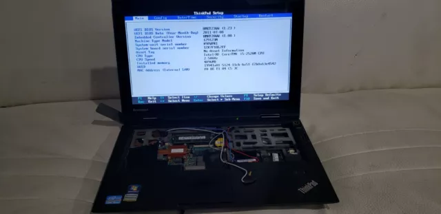 Lenovo ThinkPad X1 intel  i5-2520M 2.5 ghz 4GB RAM  # Parts Only