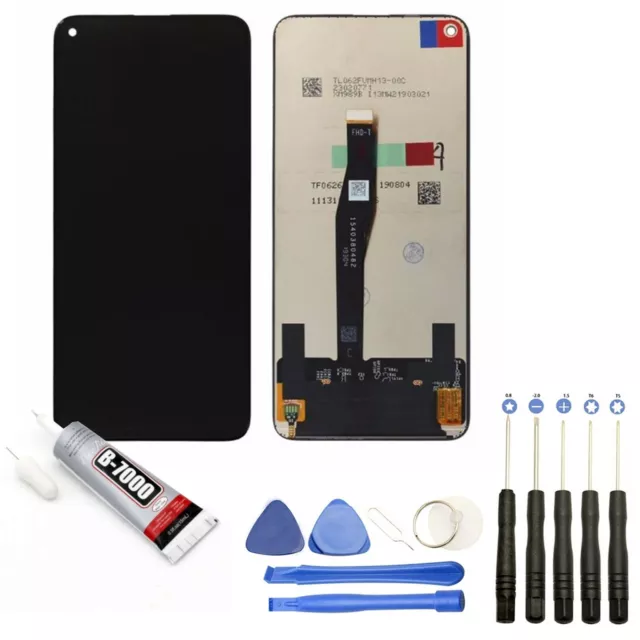 Vitre Tactile + Ecran Lcd Pour Huawei Nova 5T 6.26" Noir + Outils +Colle