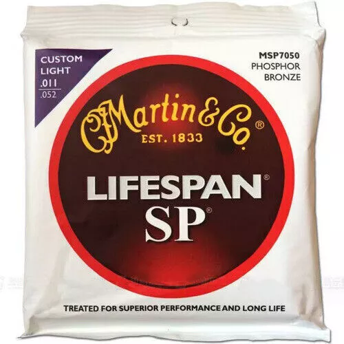 Martin Guitar Strings MSP7050 PHOSPHOR BRONZE Guitar Strings 11-52 Custom Light 3