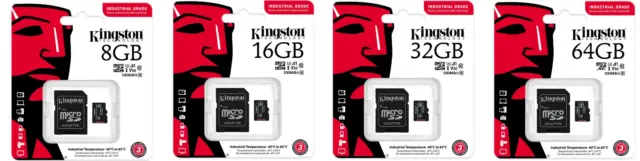 Kingston Micro SD Speicherkarte Industrial 8/16/32/64GB Klasse 10