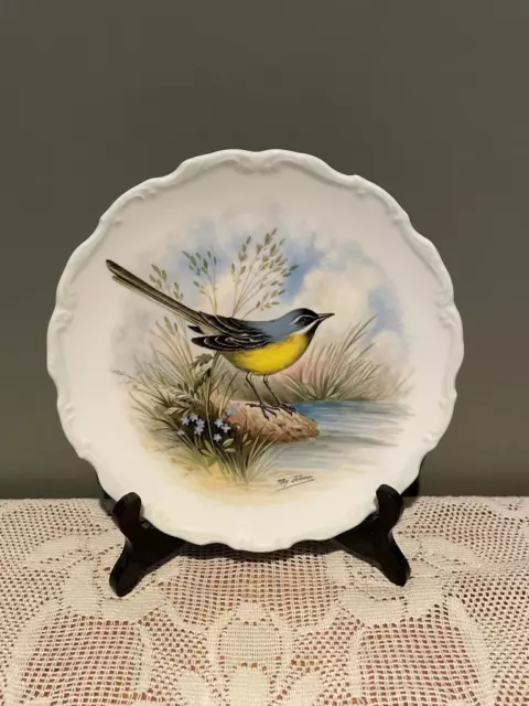 Royal Albert Woodland Birds Yellow Wagtail Display Plate - Vgc