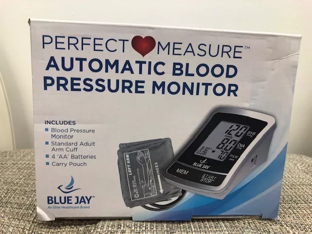 PERFECT MEASURE Blue Jay Fully Automatic Upper Arm Blood Pressure Monitor