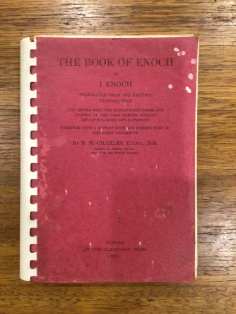 VERY SCARCE: The Book of Enoch, RH Charles, 1964 reprint of 1912 translation