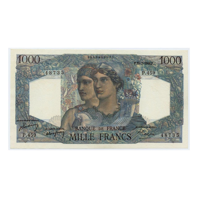 *jcr_m* FRANCE 1000 FRANCS 15.7.1948 P.130A *UNCIRCULATED*