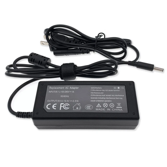AC Adapter Battery Charger for Dell Inspiron 11 13 14 15 17 Series & Power Cord