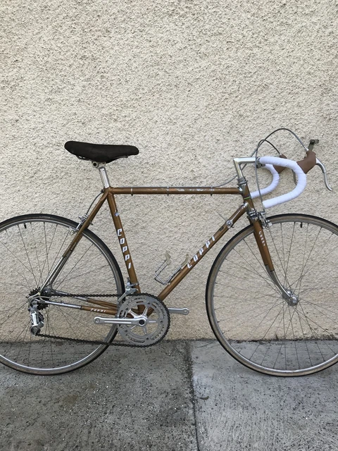 Cadre Vélo Course Vintage – Acier, 52 Cm, Style Campagnolo, Bleu, Fabriqué En France