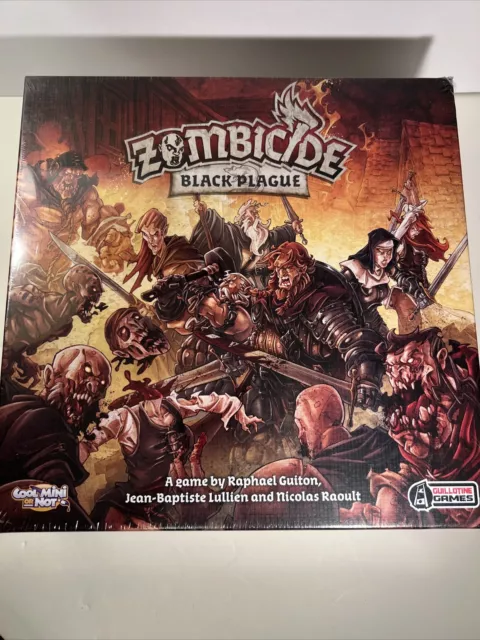 New Sealed Zombicide Black Plague Board Game Cool Mini or Not