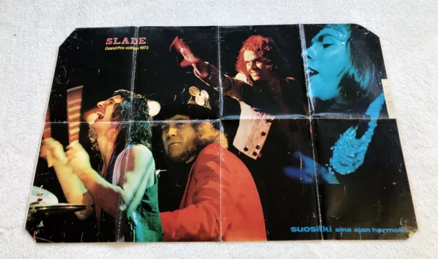 SLADE 1973 Large Poster Music Magazine 1970s Rare