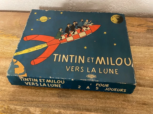 Jouet Ancien Tintin Et Milou Vers La Lune Les Jeux Montbrison Noel Complet