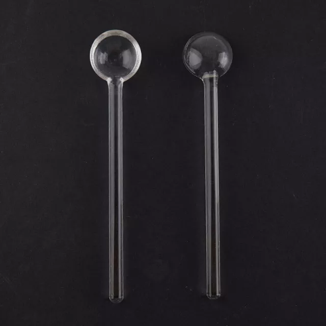 Long Handle Glass Teaspoon Tableware Transparent Coffee Stirring Sp_tu